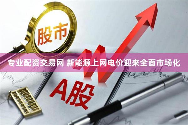 专业配资交易网 新能源上网电价迎来全面市场化
